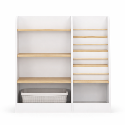 Vue de face du meuble de rangement Stockholm avec bac de rangement en bas