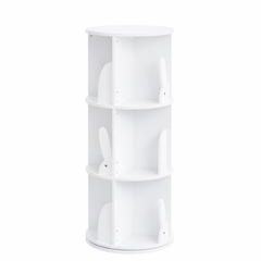 Bibliothèque Enfant Tournante - Rangement 360° Blanc