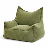 Pouf enfant de lecture vert olive