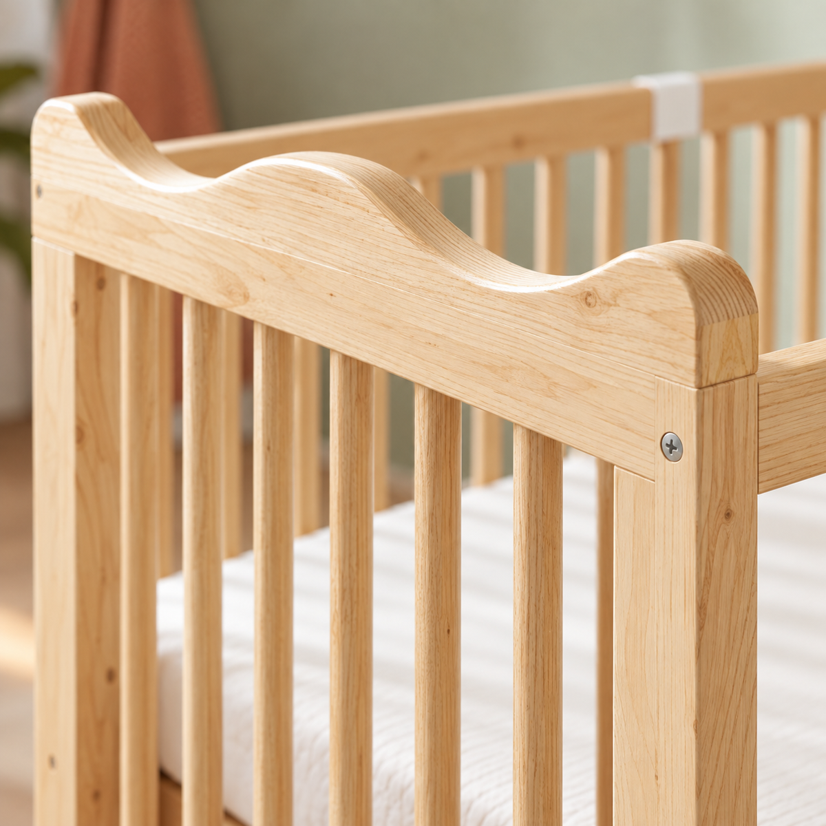 Lit bébé en bois à tiroirs - réglable
