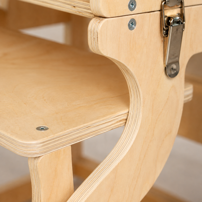 Tour d'observation Montessori 3 en 1 - Bois naturel