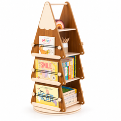 Bibliothèque enfant tournante - sapin de noël