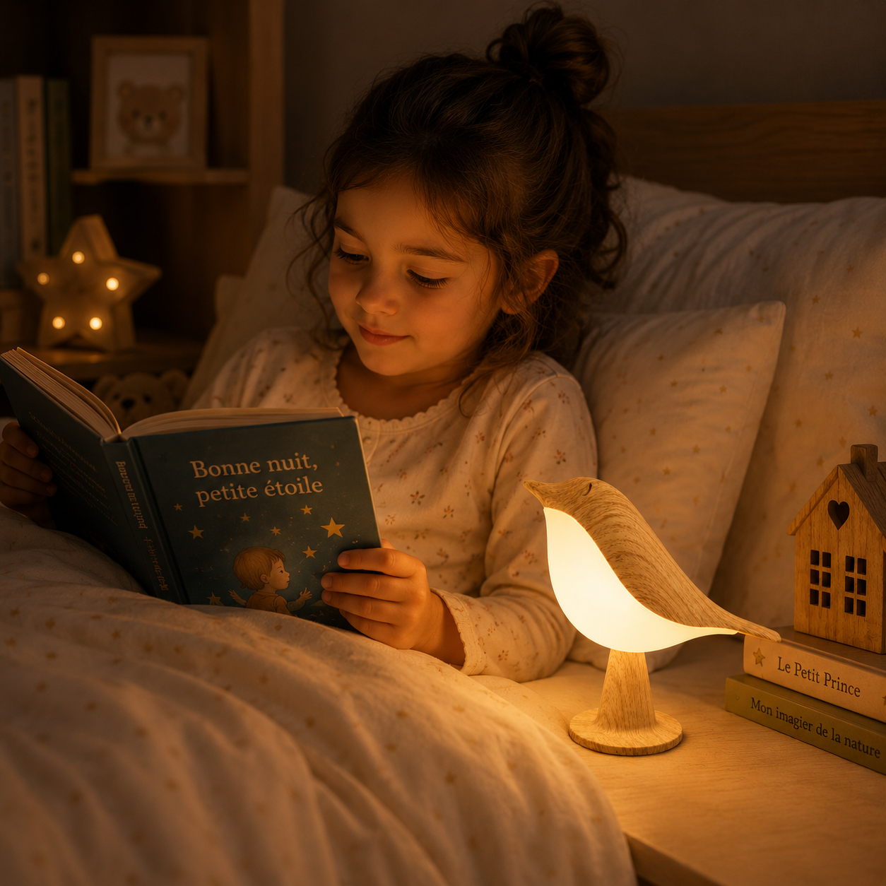 Veilleuse enfant en bois