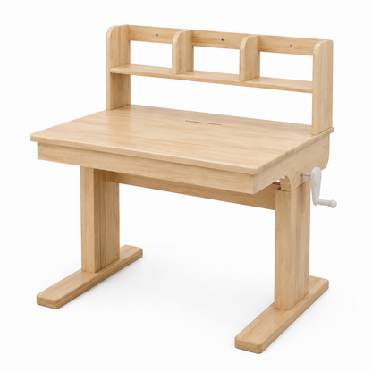 Bureau Enfant Réglable en Hauteur - Bois Massif Inclinable