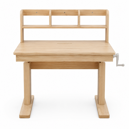 Bureau Enfant Réglable en Hauteur - Bois Massif Inclinable