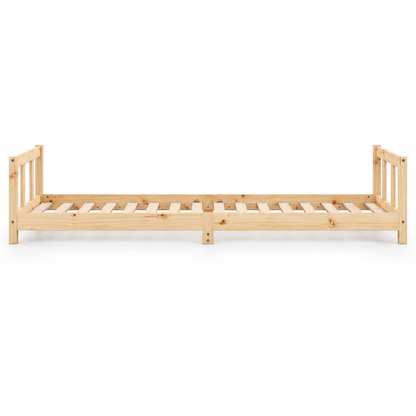 Lit enfant 90x190 en pin massif – Tilleul, bas à tête et pied de lit