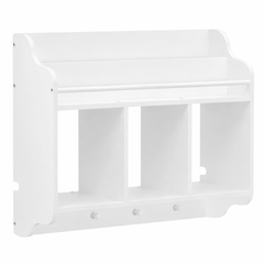 Bibliothèque Enfant Murale - Étagère Livres en Bois Blanc