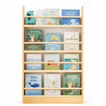 Étagère murale Montessori Oslo bois massif hauteur intermédiaire 120 cm
