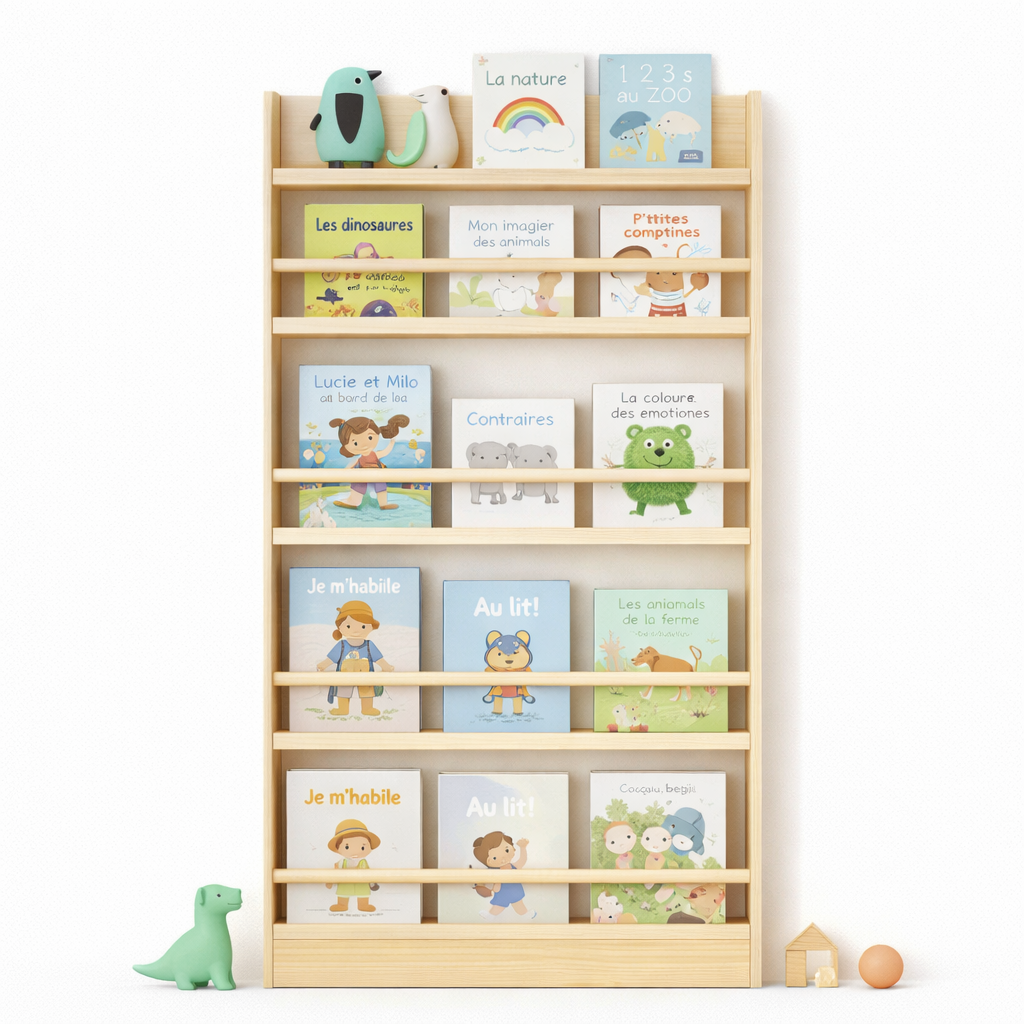 Vue d'ensemble de la bibliothèque Oslo pour exposition de livres jeunesse