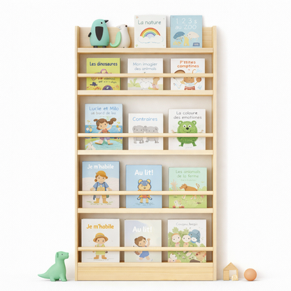 Vue d'ensemble de la bibliothèque Oslo pour exposition de livres jeunesse