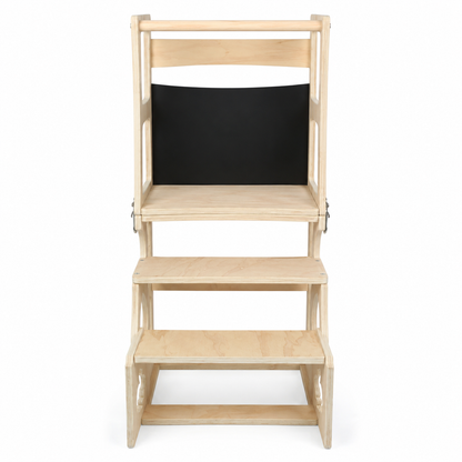 Tour d'observation Montessori 3 en 1 - Bois naturel