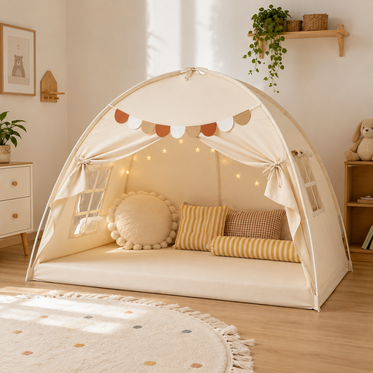 Tente de Lit Enfant - Ciel de Lit Dôme 90x190 cm