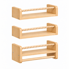 Lot de 3 Bibliothèques Enfant Murales 50cm - Etagère livre en bois