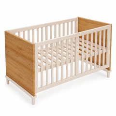 Lit bébé en bois à barreaux - réglable