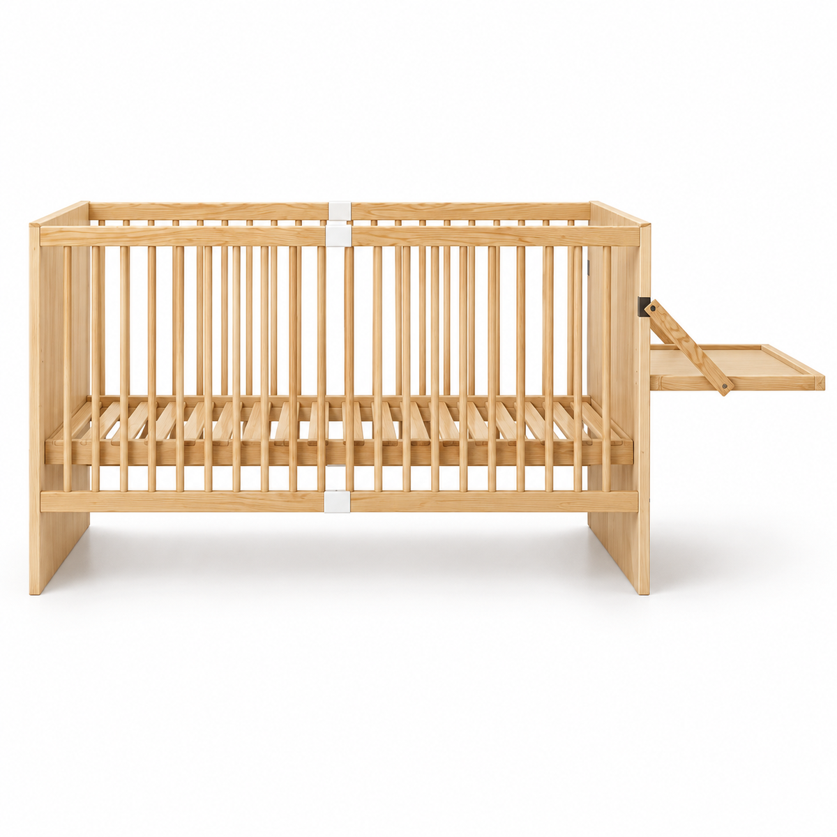 Lit bébé 2 en 1 avec table à langer - réglable