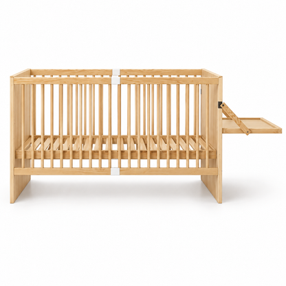 Lit bébé 2 en 1 avec table à langer - réglable