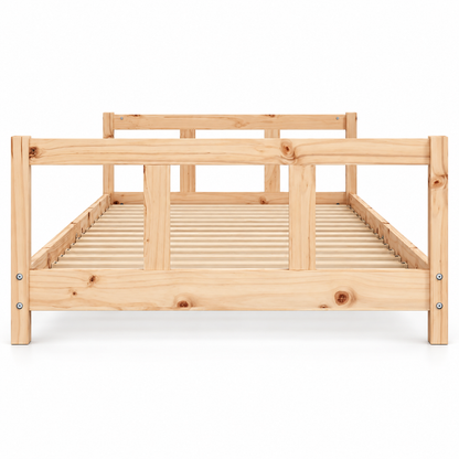 Lit enfant 90x190 en pin massif – Tilleul, bas à tête et pied de lit