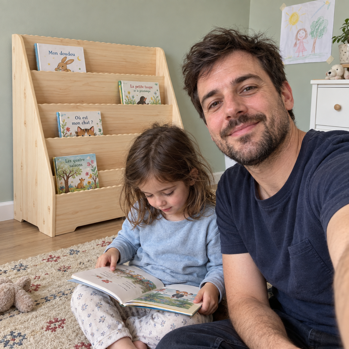 Un moment de lecture en famille