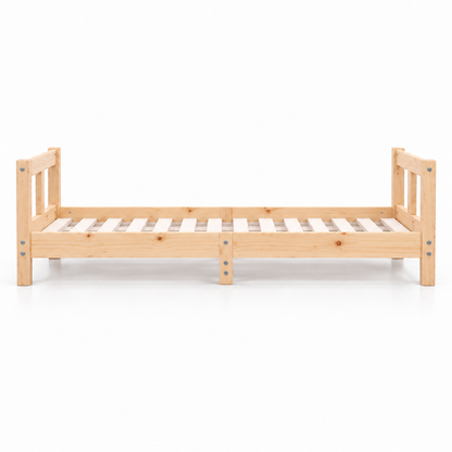 Lit enfant 80x160 en pin massif – Tilleul, bas à tête et pied de lit