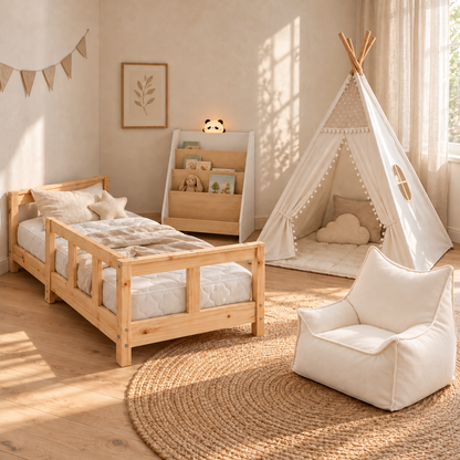 Chambre complète enfant — cocon-montessori-chambre — proportions corrigées