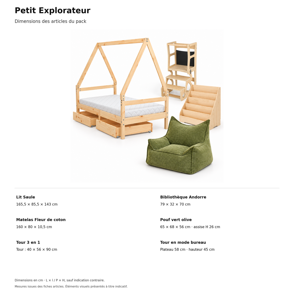 Dimensions vérifiées de tous les articles — petit-explorateur